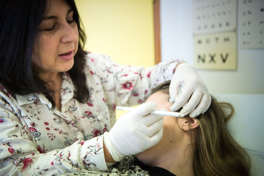 Examen du visage et marquage